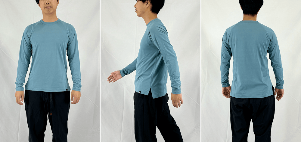 サイズ選びに迷ったら。YAMAPサンブロックロングスリーブT/UNISEX スタッフ着用画像集