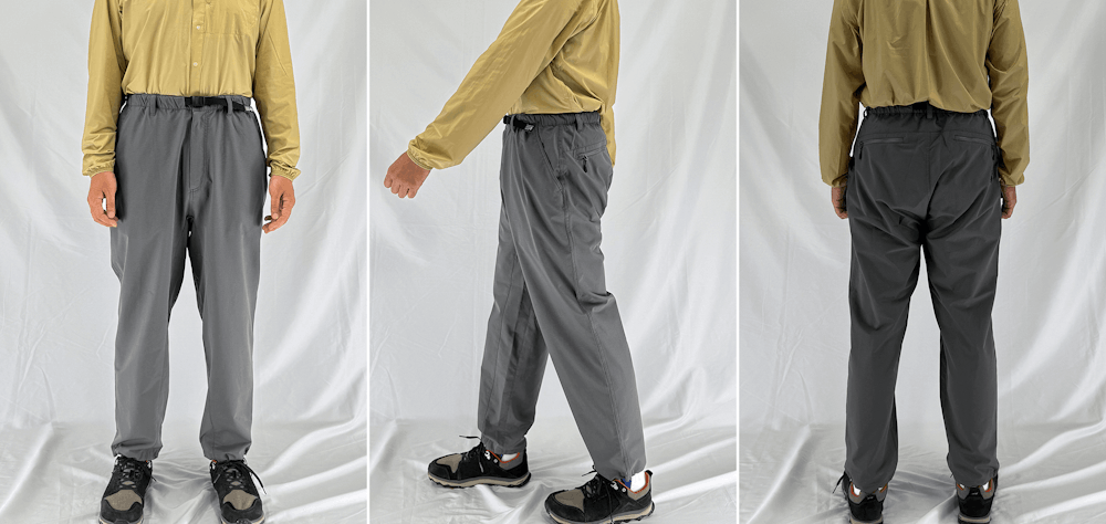 サイズ選びに迷ったら。YAMAP別注クールトレイルパンツ スタッフ着用画像集