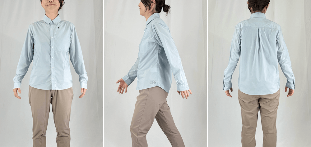 サイズ選びに迷ったら。YAMAP別注 コアエアシェルシャツ/UNISEX スタッフ着用画像集