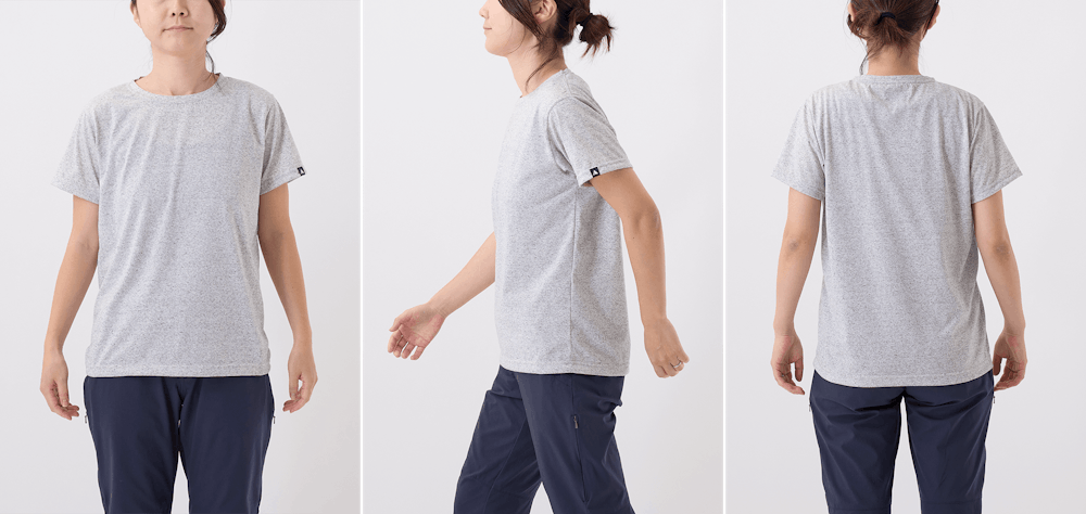 サイズ選びに迷ったら。YAMAP別注 生まれ変わったやまの服(はんそで / 2024)/UNISEX スタッフ着用画像集