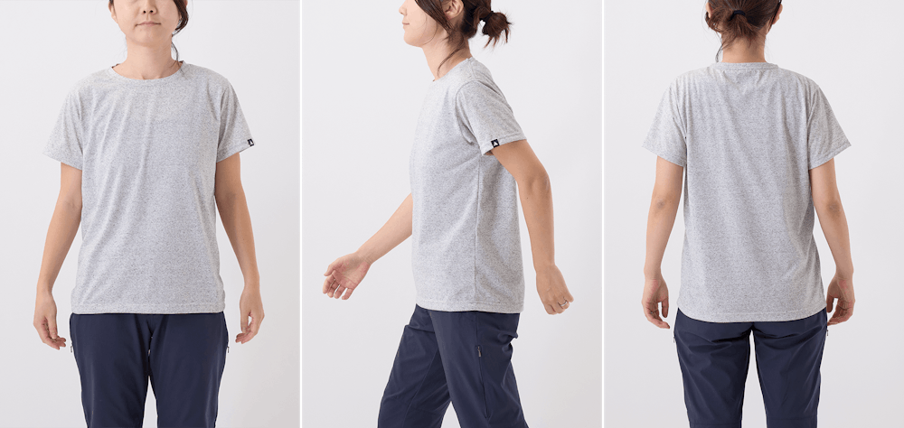 サイズ選びに迷ったら。YAMAP別注 生まれ変わったやまの服（はんそで / 2024）/UNISEX スタッフ着用画像集