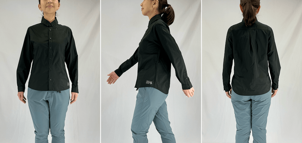 サイズ選びに迷ったら。YAMAP別注 コアエアシェルシャツ/UNISEX スタッフ着用画像集