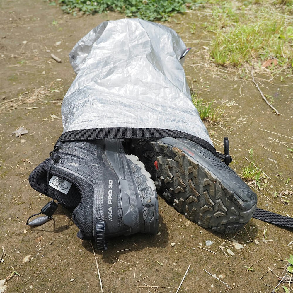 「トレランシューズの泥汚れも気にせず持ち運べる」