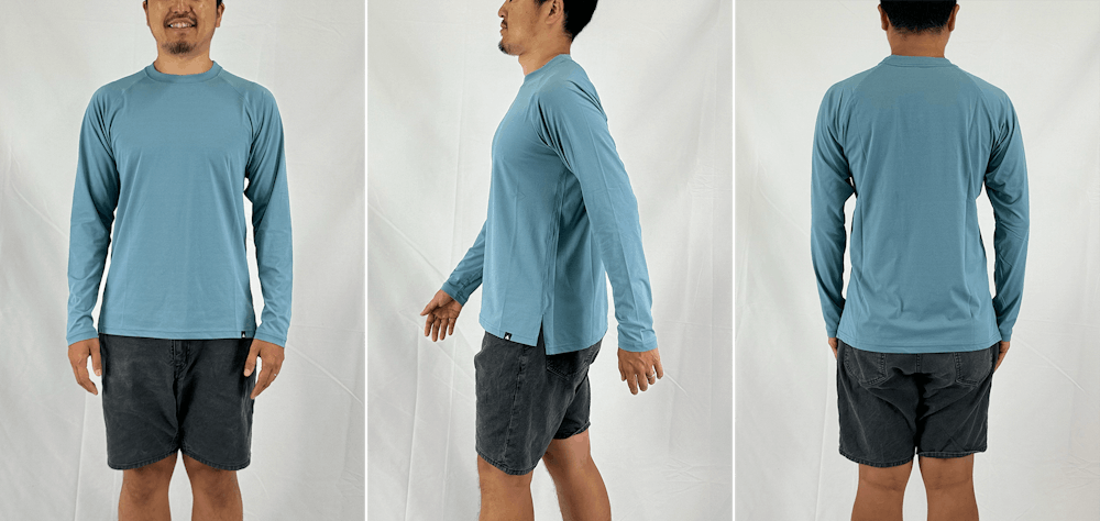 サイズ選びに迷ったら。YAMAPサンブロックロングスリーブT/UNISEX スタッフ着用画像集