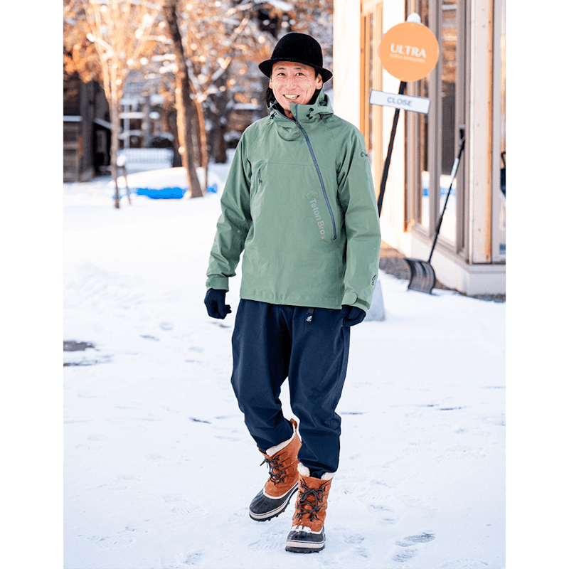 雪でこそ本領発揮ウィンタートレイルパンツ｜初冬の北海道でフィールド