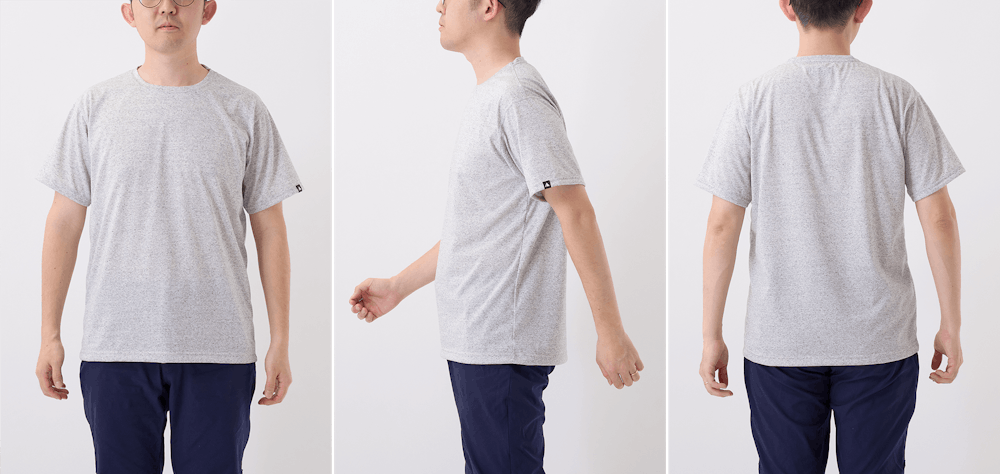 サイズ選びに迷ったら。YAMAP別注 生まれ変わったやまの服(はんそで / 2024)/UNISEX スタッフ着用画像集