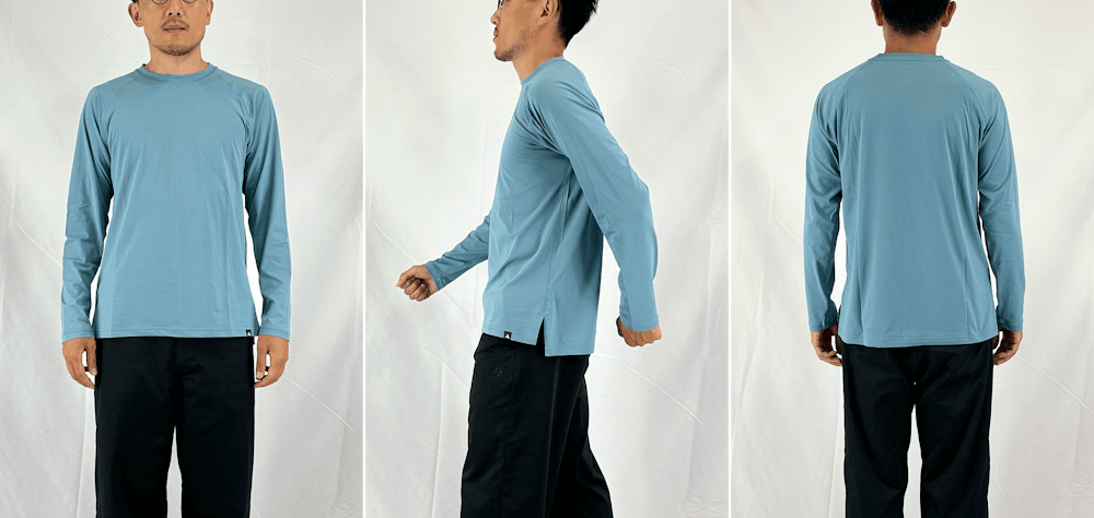 サイズ選びに迷ったら。YAMAPサンブロックロングスリーブT/UNISEX スタッフ着用画像集