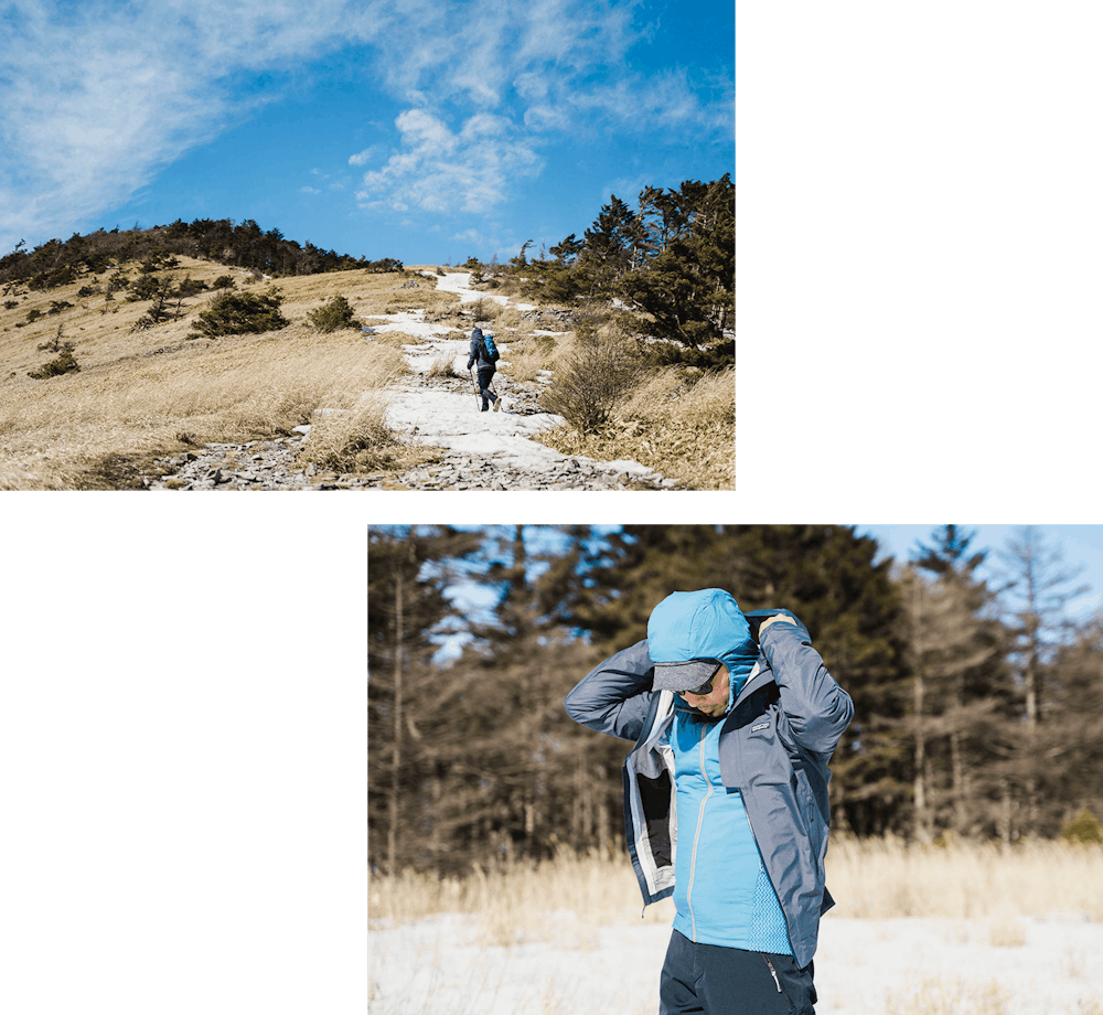 残雪期ハイクの山道具をナビゲート｜春まで使える賢いウェア&ギア選びのコツをお届け