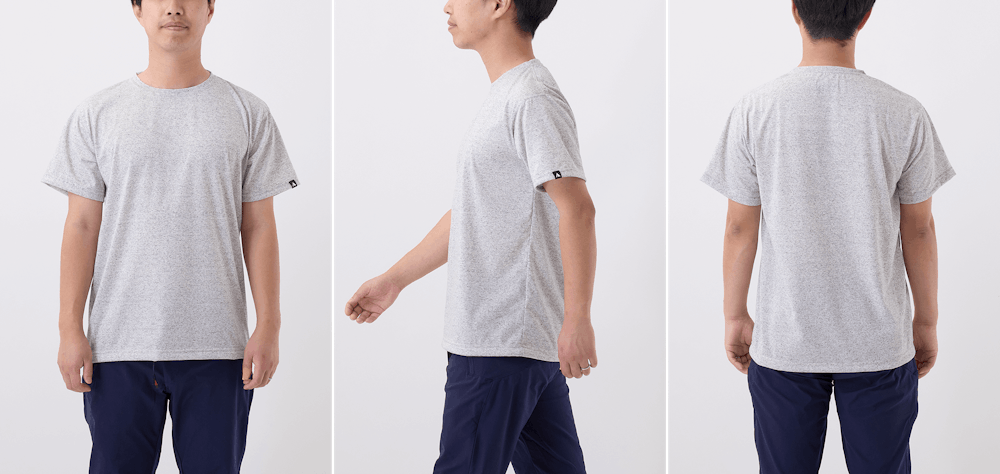 サイズ選びに迷ったら。YAMAP別注 生まれ変わったやまの服(はんそで / 2024)/UNISEX スタッフ着用画像集