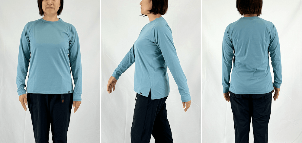 サイズ選びに迷ったら。YAMAPサンブロックロングスリーブT/UNISEX スタッフ着用画像集