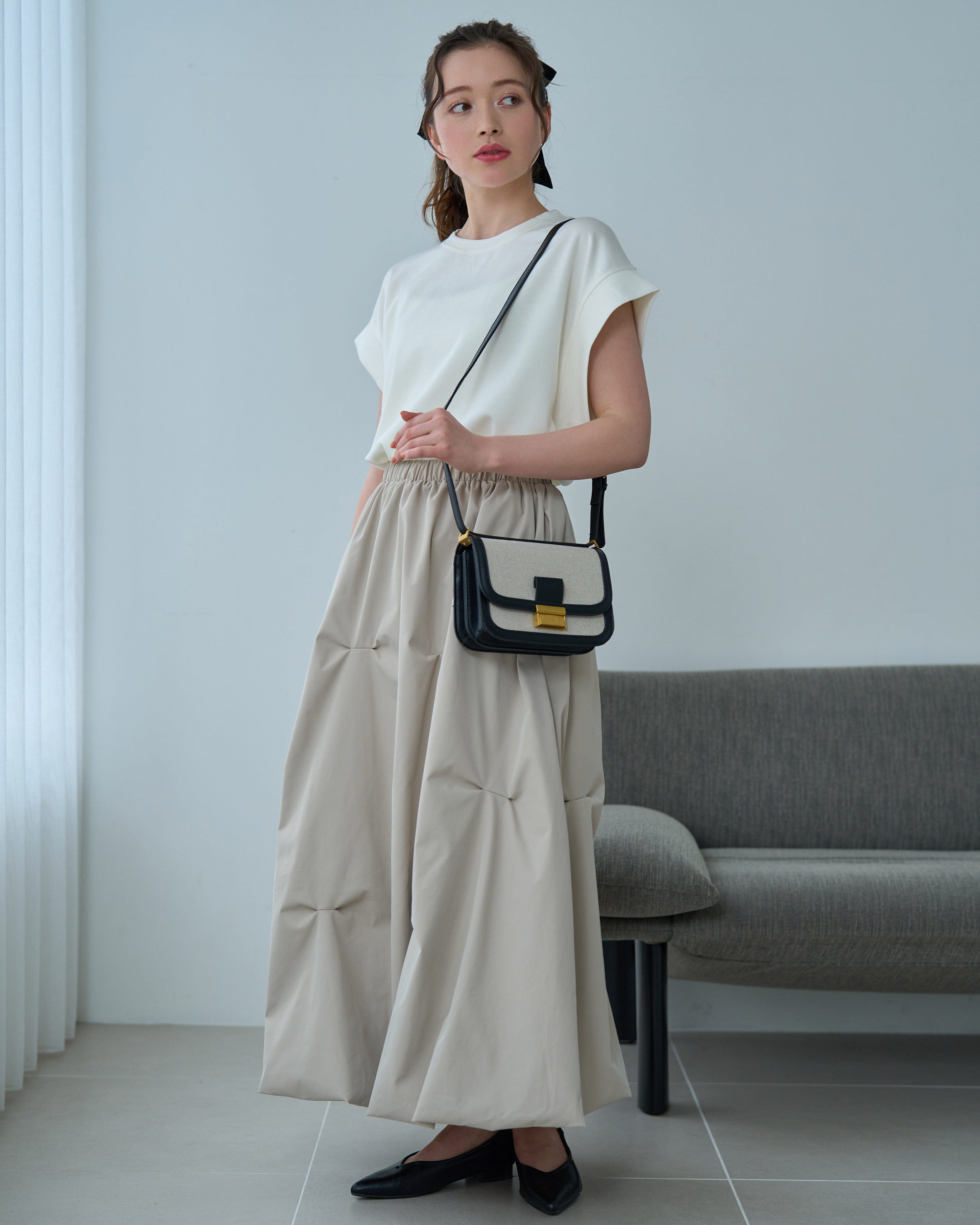 マシュマロタッチフレンチスリーブ | anchic(アンシック)