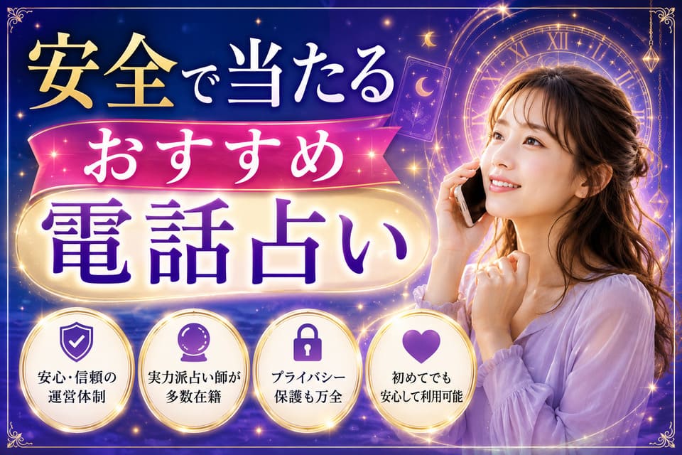 安全な電話占いおすすめ11選！危ない業者のからくりと見分け方を徹底解説
