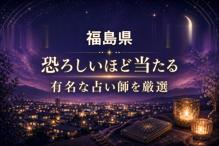 福島県で恐ろしいほど当たる占い!口コミで評判の占い師・占い館を厳選比較【霊視・恋愛・安い】