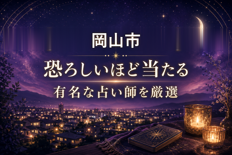 岡山市で恐ろしいほど当たる占い!口コミで評判の占い師・占い館を厳選比較【霊視・恋愛・安い】