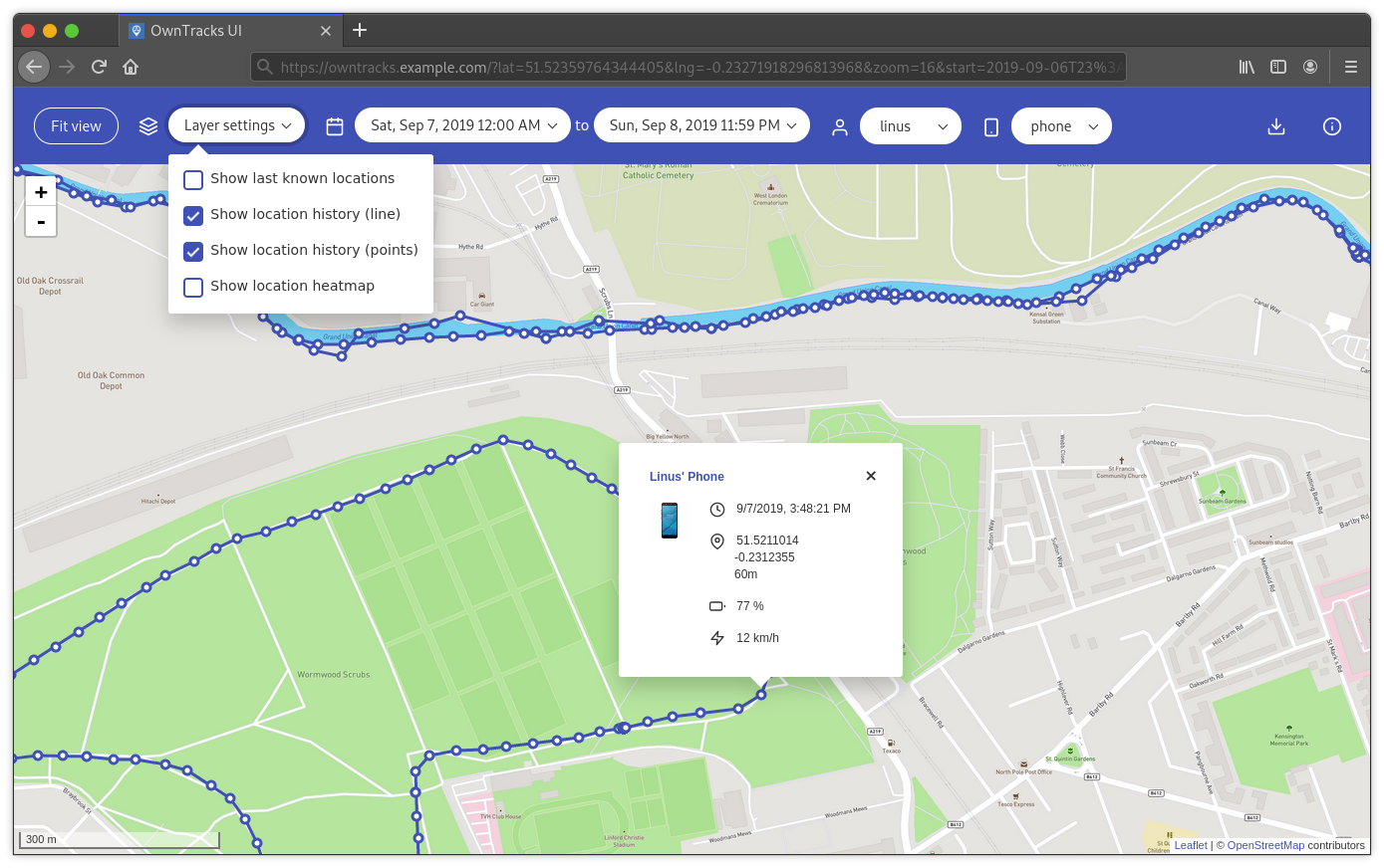 owntracks frontend