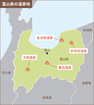 富山のエリアマップ