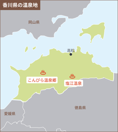 香川のエリアマップ