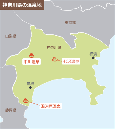 神奈川のエリアマップ