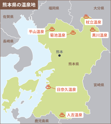熊本のエリアマップ