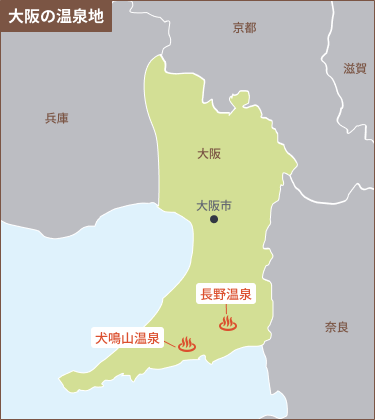 大阪のエリアマップ