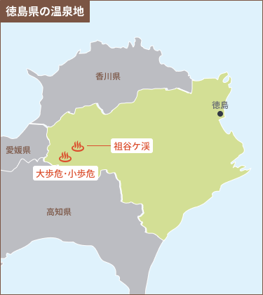 徳島のエリアマップ