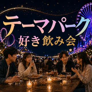 🎡テーマパーク好きが集まる飲み会|万博・ユニバ・ディズニーなど、どれか一つでOK