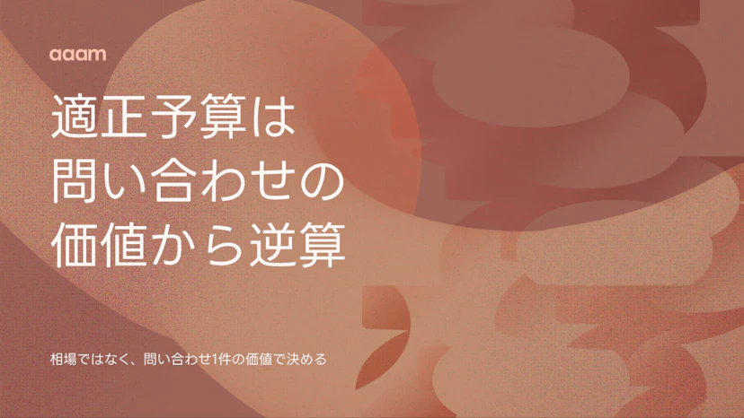 ホームページにいくらかける？適正予算は「問い合わせ1件の価値」から逆算する