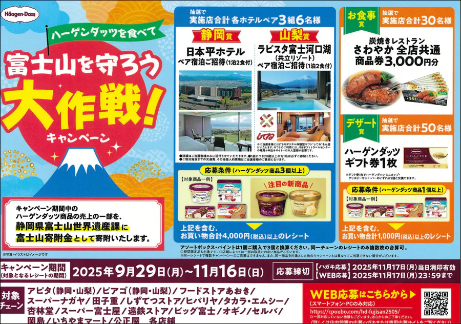 ハーゲンダッツを食べて<br>富士山を守ろう大作戦!キャンペーン