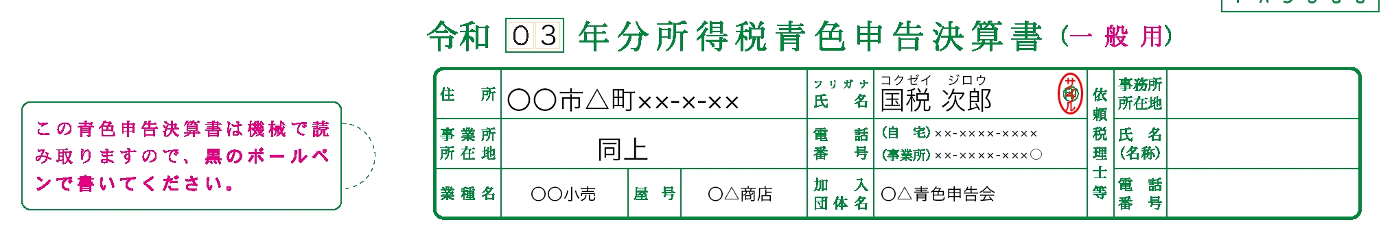 損益計算書 基本情報欄