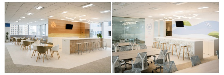 増床したフロアのドリンクカウンターの写真