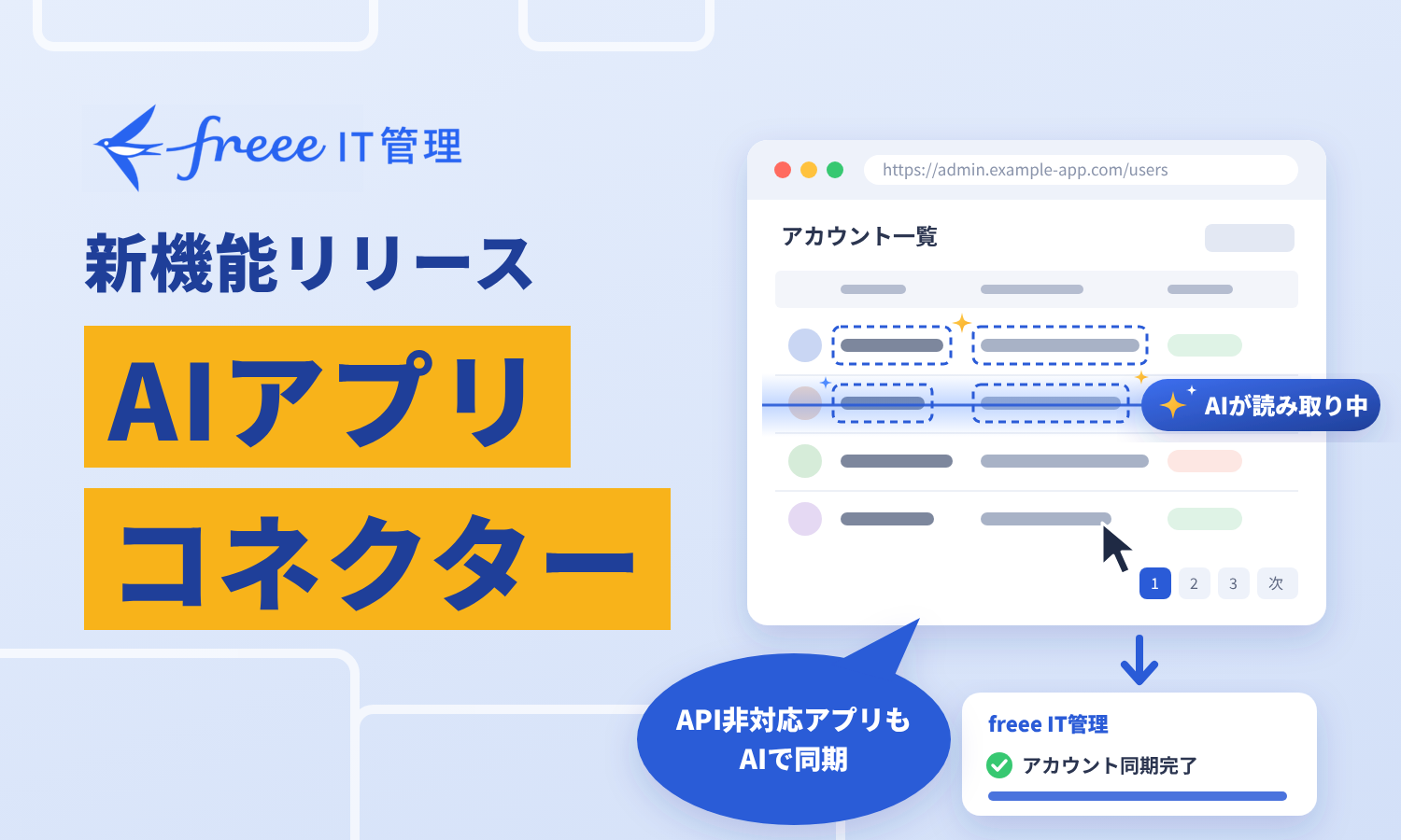 freee IT管理 新機能 AIアプリコネクター