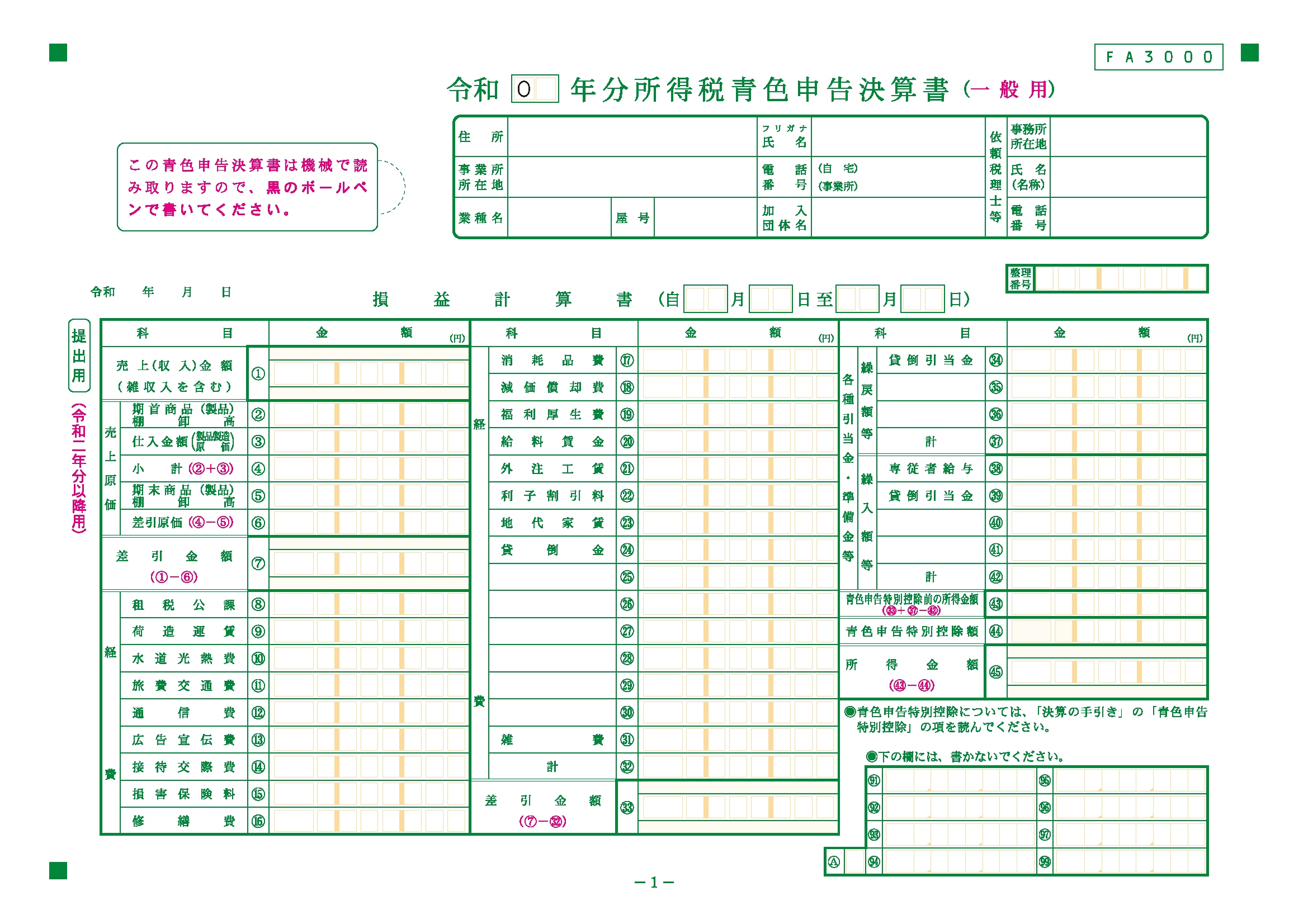 青色申告決算書の書き方を記入項目ごとに詳しく解説 経営者から担当者にまで役立つバックオフィス基礎知識 クラウド会計ソフト Freee