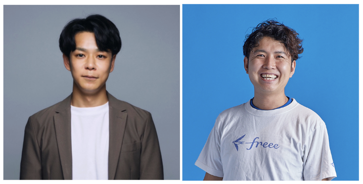 左から株式会社デジライズ 代表取締役 茶圓 将裕 氏、フリー株式会社 freee-mcp エバンジェリスト 青山 翔平の写真