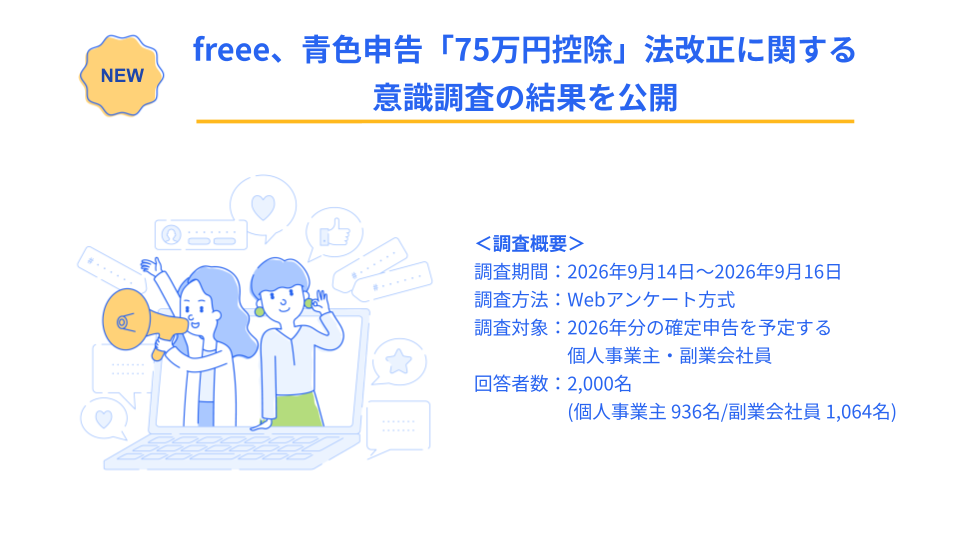 青色申告75万円控除の法改正に関する意識調査概要