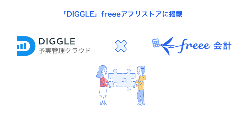 DIGGLE　予算管理とfreee会計のロゴ画像