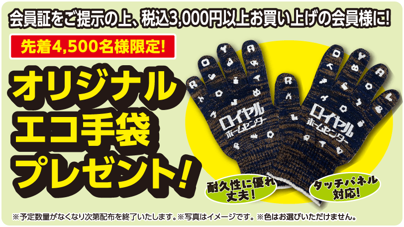 オリジナルエコ手袋