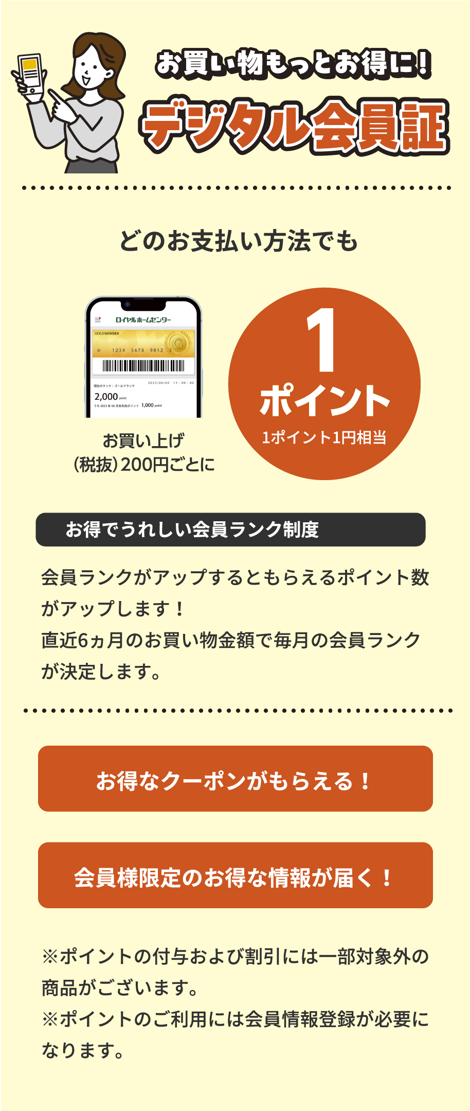 デジタル会員証の説明