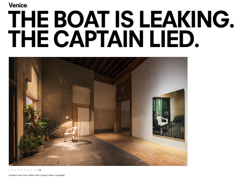 The Boat is Leaking. The Captain Lied. 展