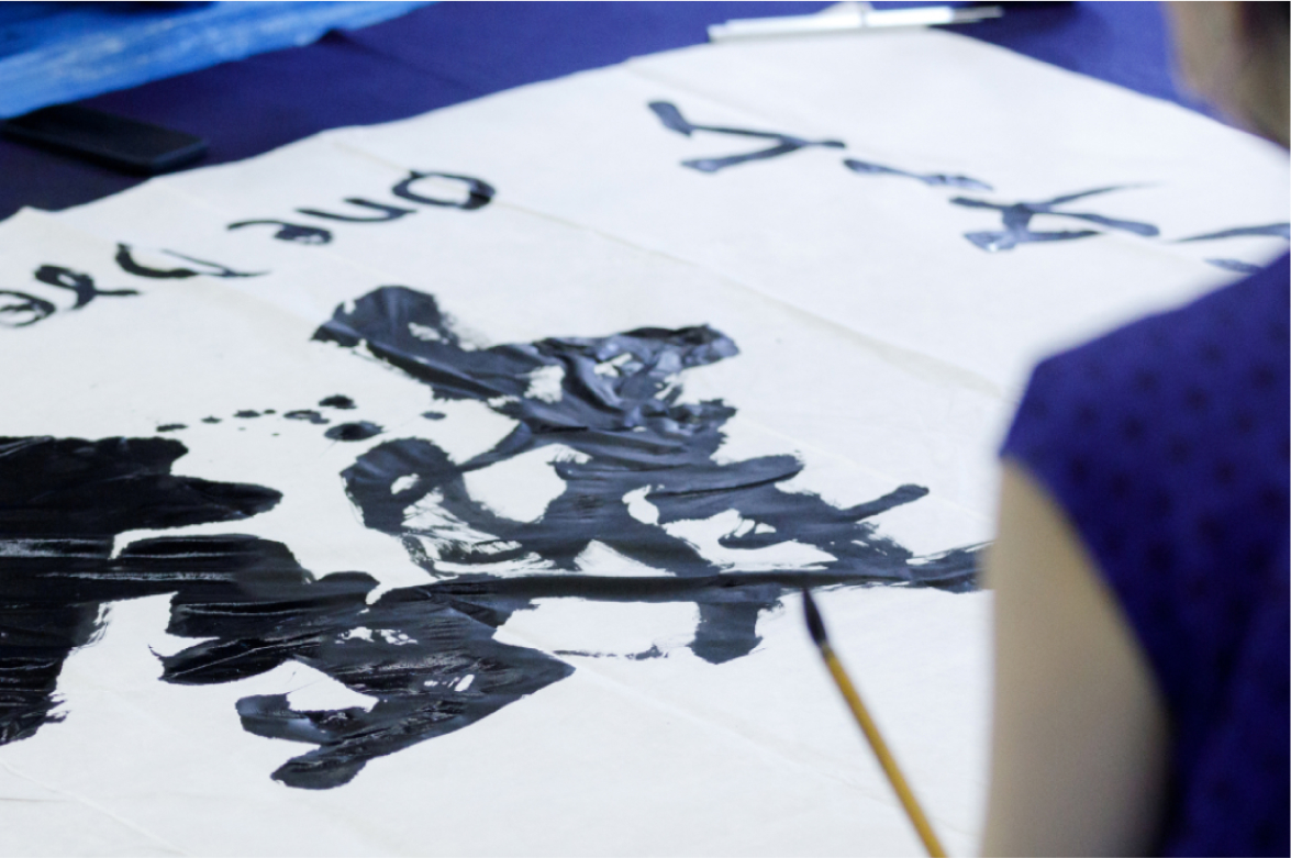 Arts-Chinese Calligraphy on the Fingertips