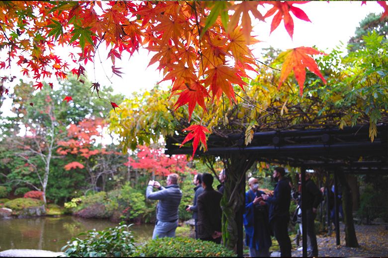 The autumn foliage was beautiful.