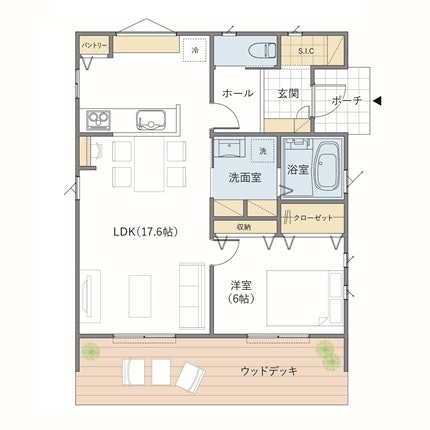 17坪間取り例