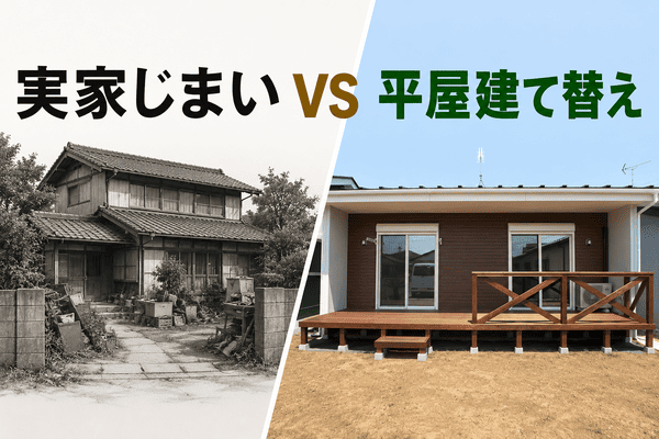 【実家じまいVS平屋建て替え】親の土地を受け継ぐなら「平屋IKI」一択？二世帯ではなく「コンパクトな近居・敷地内同居」という最適解