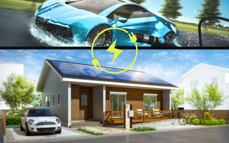 太陽光でクルマを充電できる家 〜ガソリンスタンドが無くなっていく?!郊外こそEV！〜