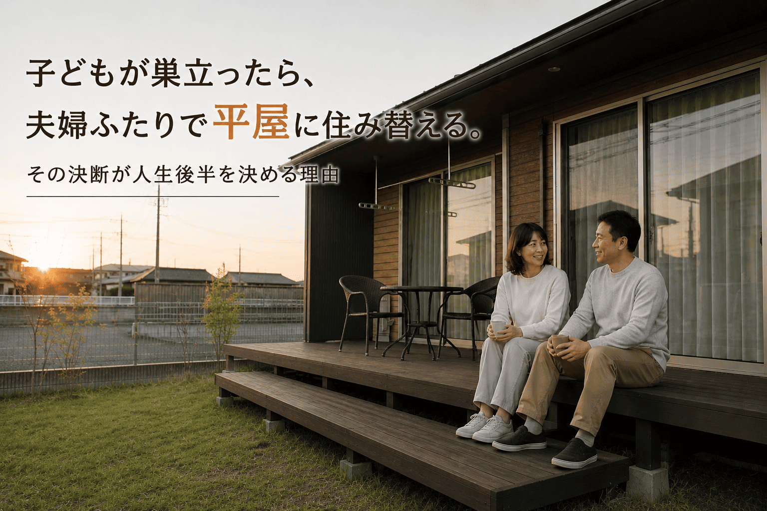 子どもが巣立ったら、夫婦ふたりで平屋に住み替える。その決断が人生後半を決める理由