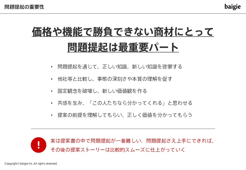 問題提起とは