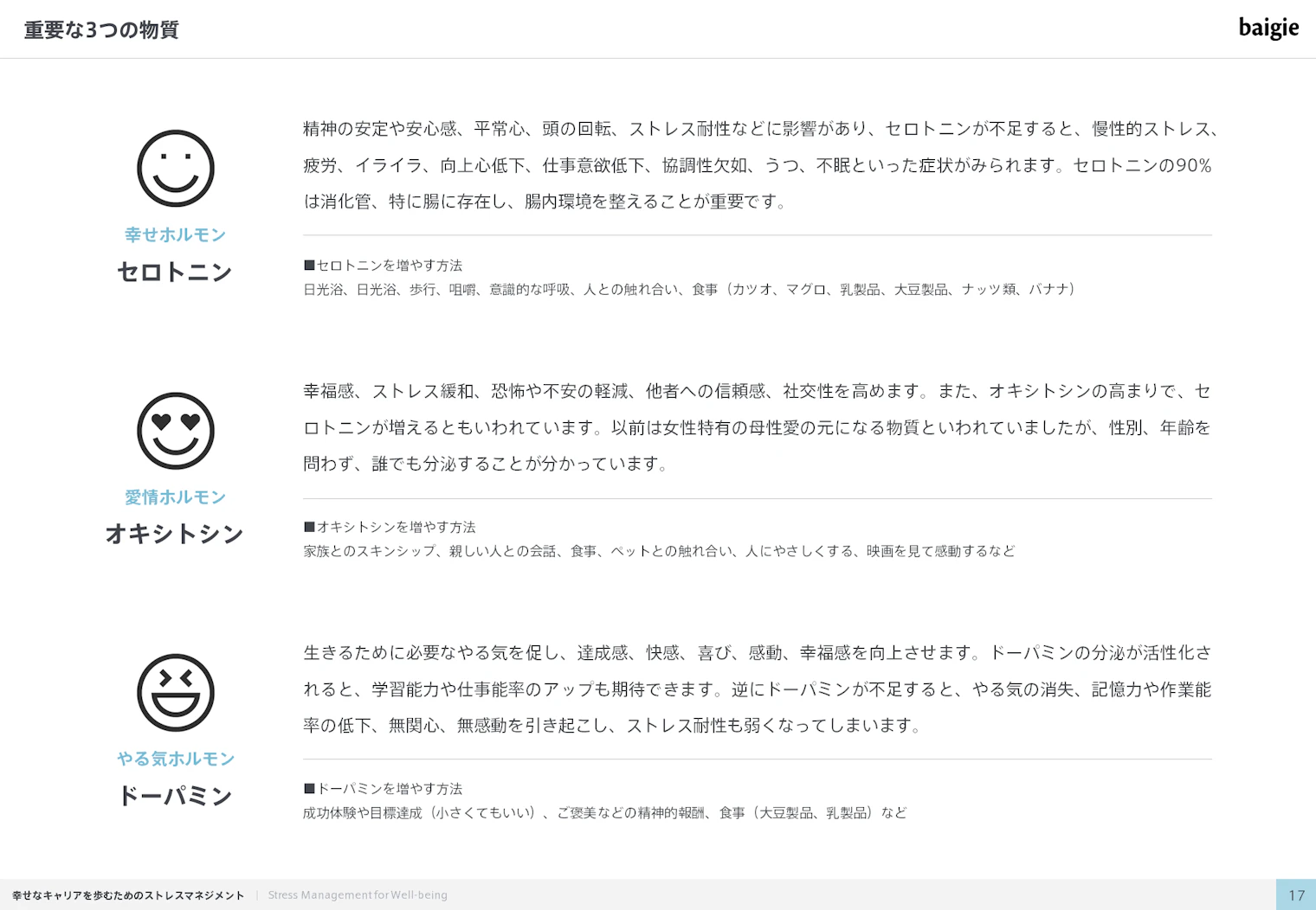 重要な3つの物質