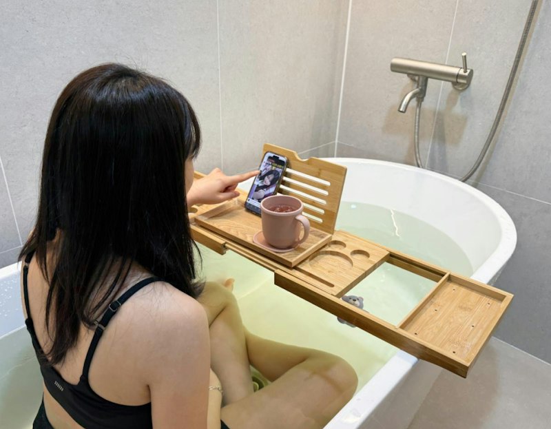 個室あかすりラヒンの施術で極上の癒やしを体験する様子