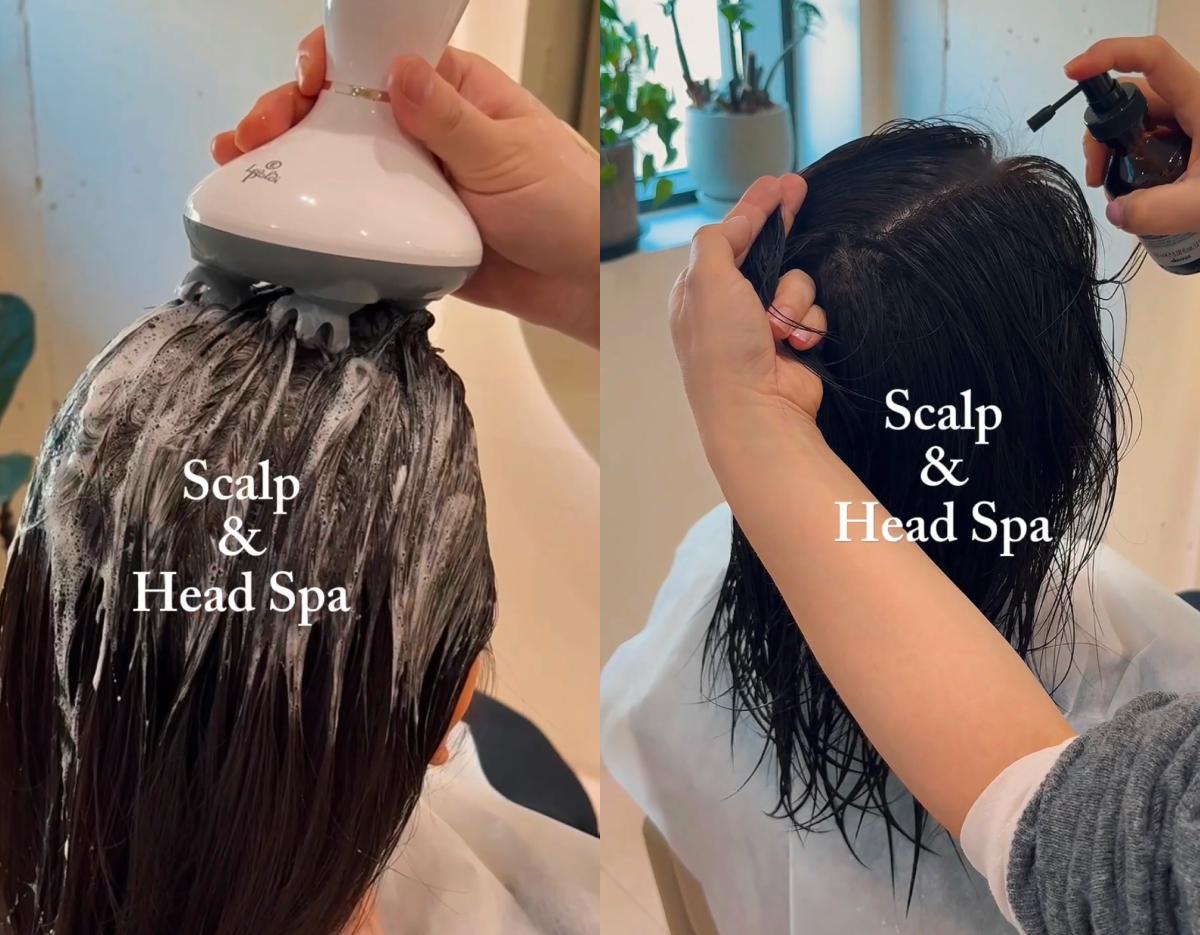 mimm Hair ミームヘア 韓国 カラーとカット後のスタイル