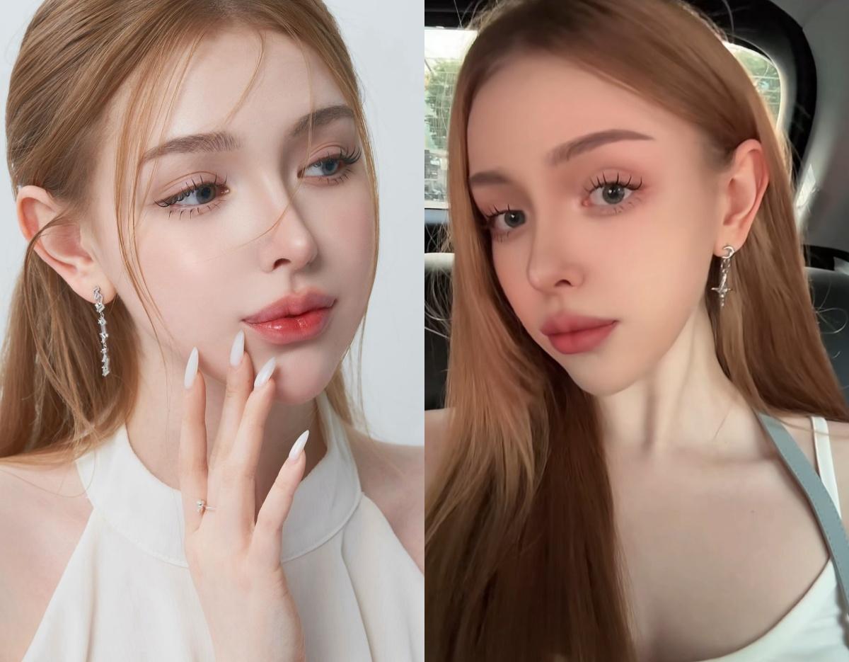BROW DOLL 江南のリップアートメイク仕上がり
