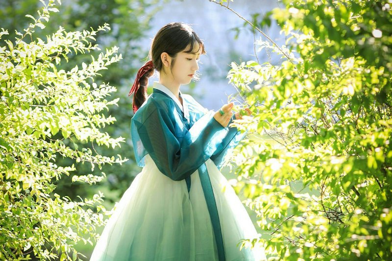 景福宮で韓服を着て散策する特別な韓服体験の様子